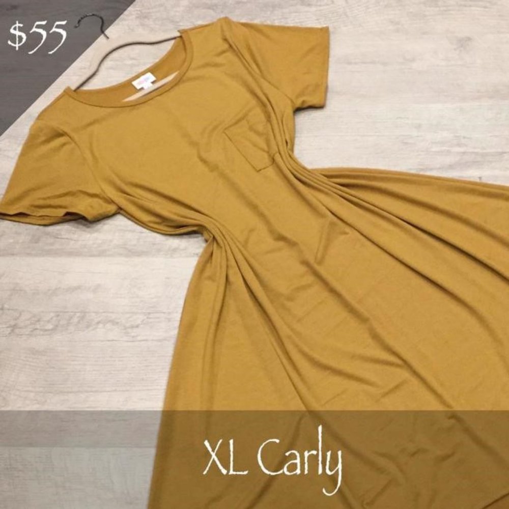 Lularoe SOLID CARLY Swing Dress Size XL New with Tags